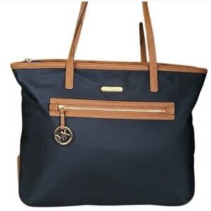 Michael Kors Navy and Tan Tote